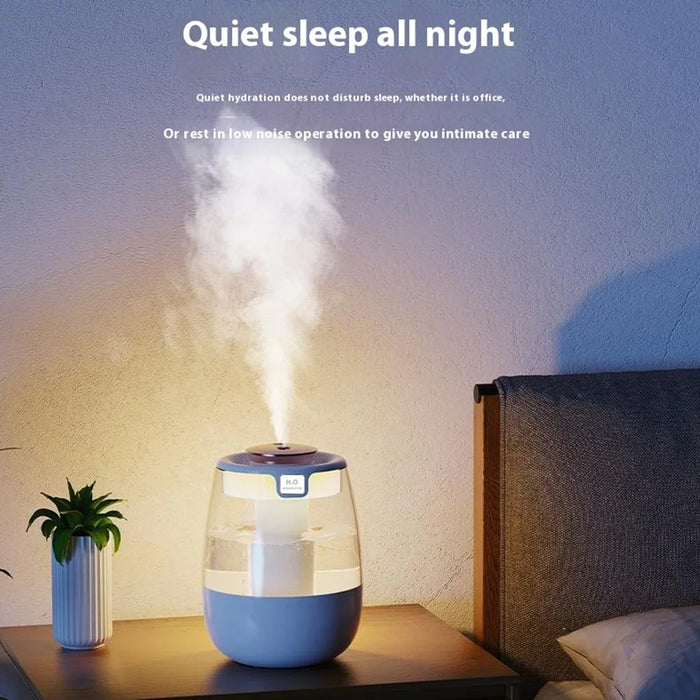 Dual Mist Outlet Desktop Air Humidifier Home Office Mute Mist Diffuser - Green - 7