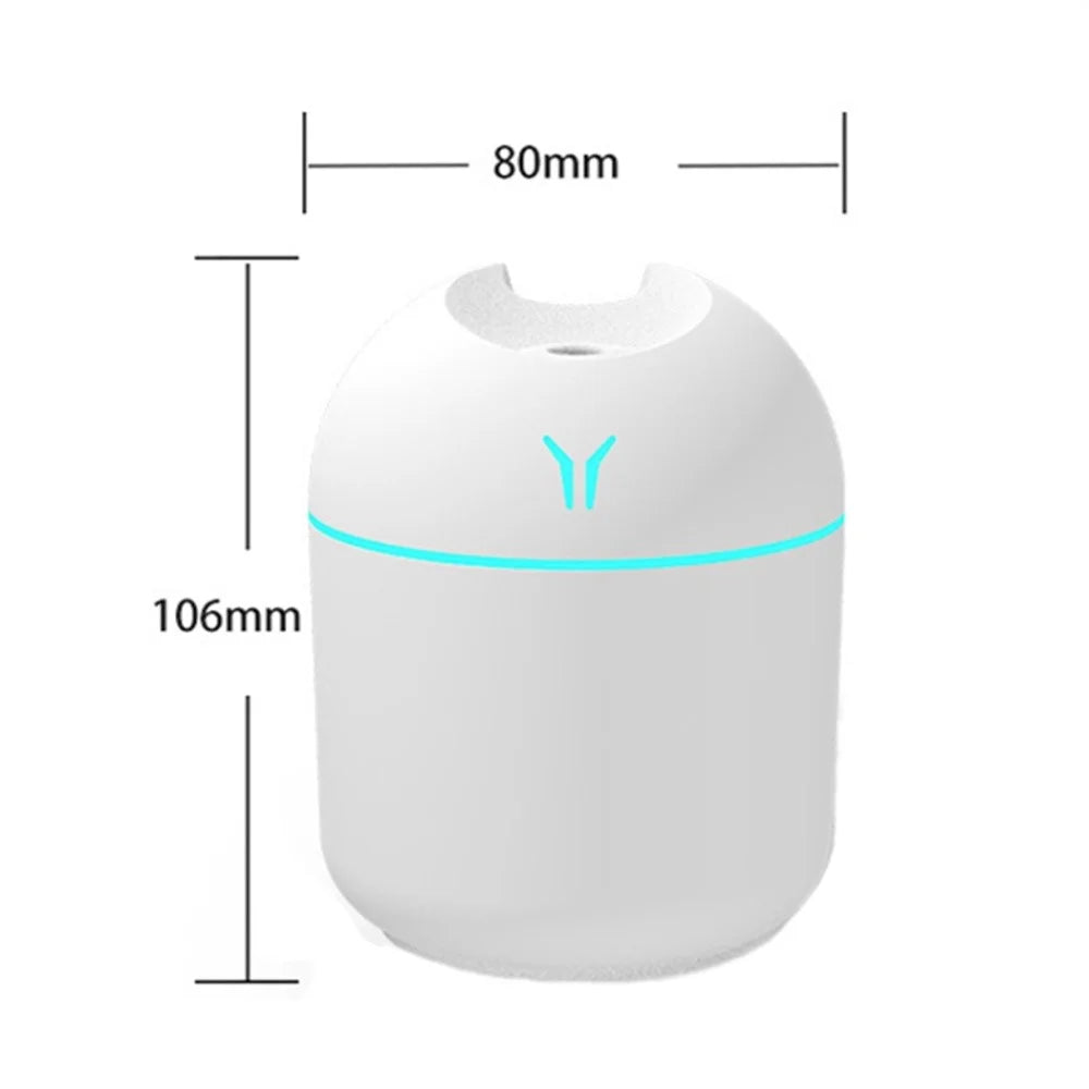 USB Mini Desktop 7 Color Night Light Car Humidifier 250ML Capacity Portable Ultrasonic Cool Mist for Home / Office / Vehicle - Blue - 5