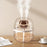 Dual Nozzle 3L Large Capacity Humidifier USB Transparent Quiet Mist Diffuser with Night Light - White - 1