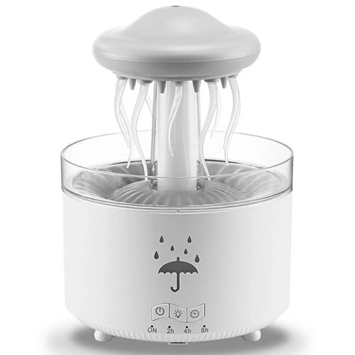 Rotating Jellyfish Essential Oil Diffuser 7 Color LED Light Remote Control Aromatherapy Humidifier 300ml - EU Plug - 1