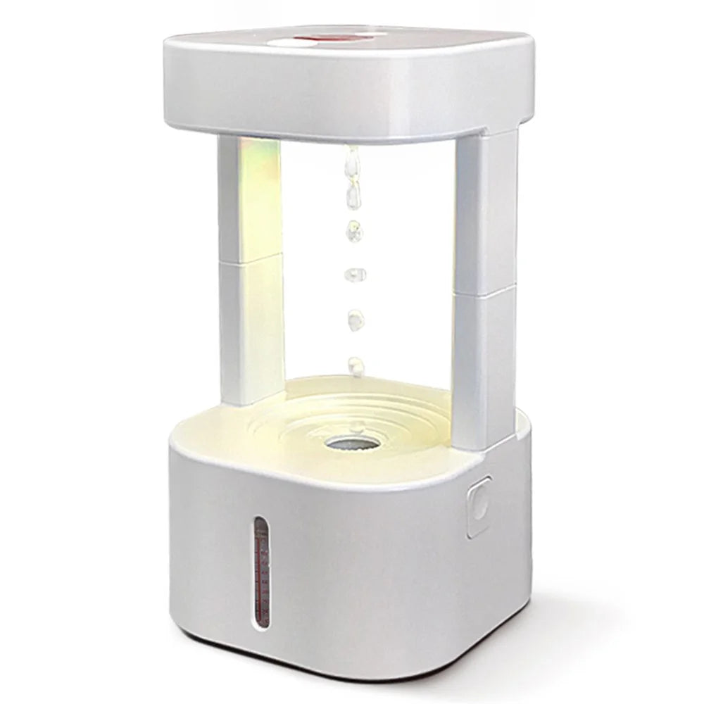Anti Gravity Water Drop Humidifier Colorful LED Night Light Mist Diffuser with Remote Control - 1
