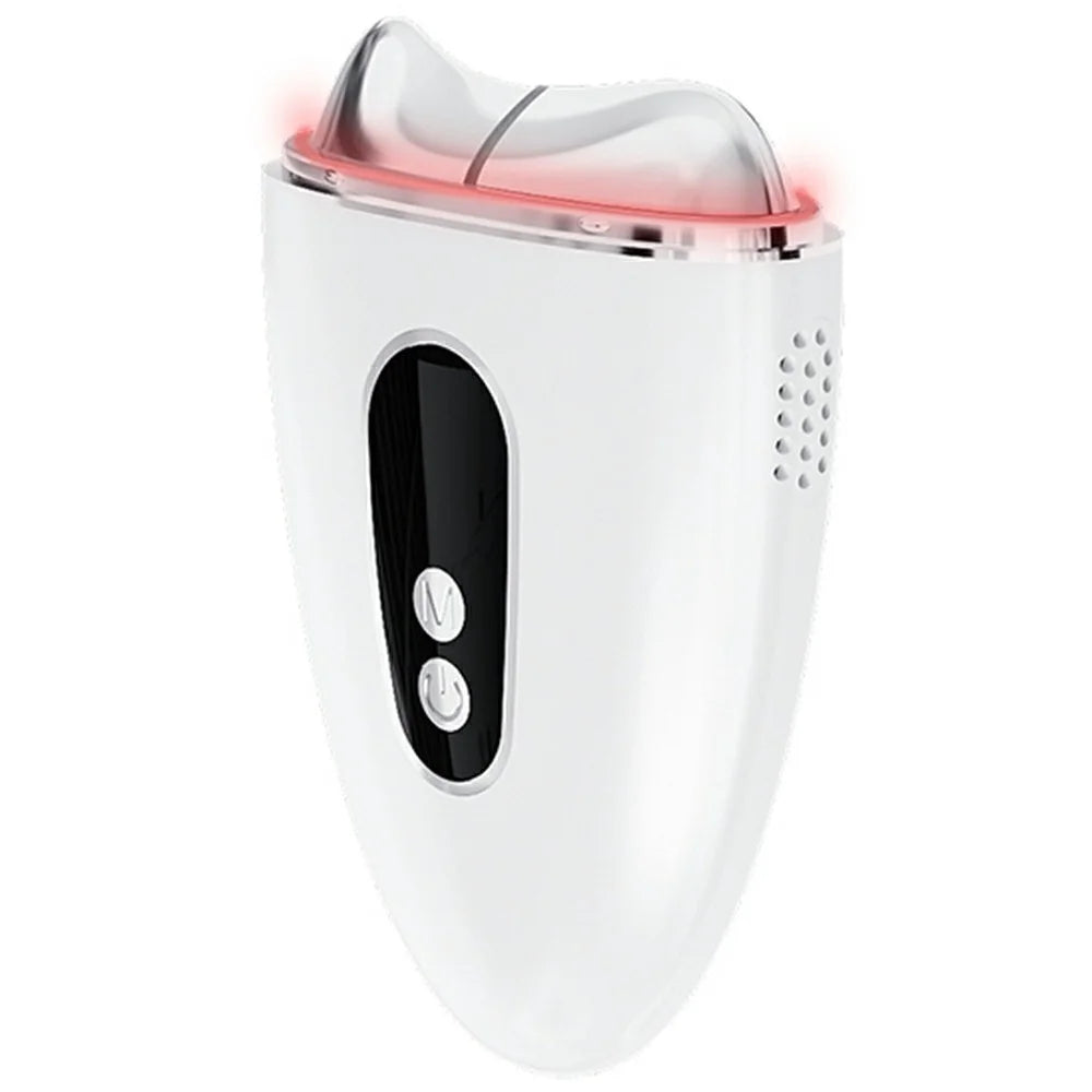 Electric Hot and Cold Facial Scraping Massager LED Light Therapy Skin Tightening Anti Aging Device - 1