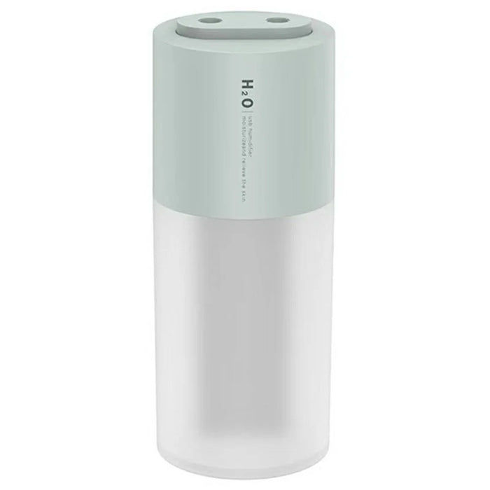400ml Dual Mist Humidifier USB Portable Moisturizer with Night Light for Home / Car Atomizer - Green - 1
