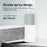 400ml Dual Mist Humidifier USB Portable Moisturizer with Night Light for Home / Car Atomizer - Green - 3