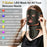 Beauty Mask 7-Color LED Light Therapy Device for Face and Neck Skin Rejuvenation 3 Intensity Levels - Black - 7