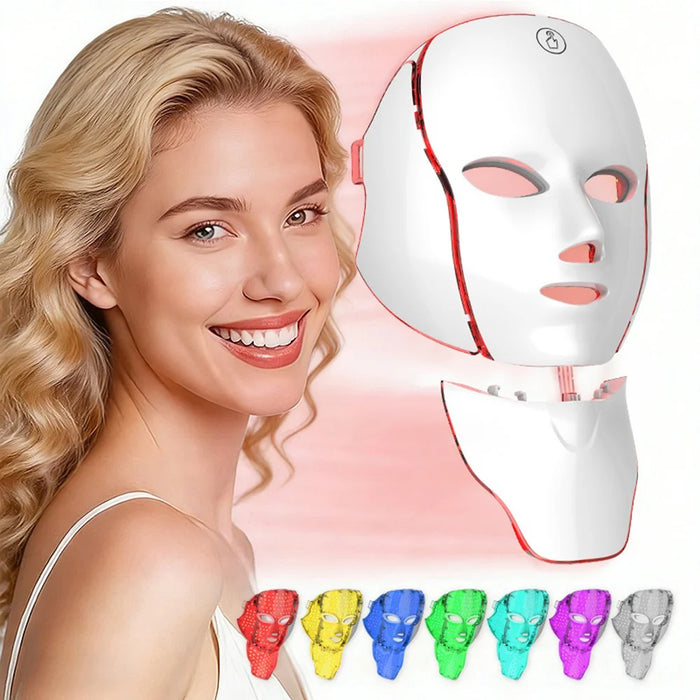 7 Color LED Face Mask Anti-Aging Light Therapy Device Photon Skin Care Beauty Machine - 3Rd Generation - 2