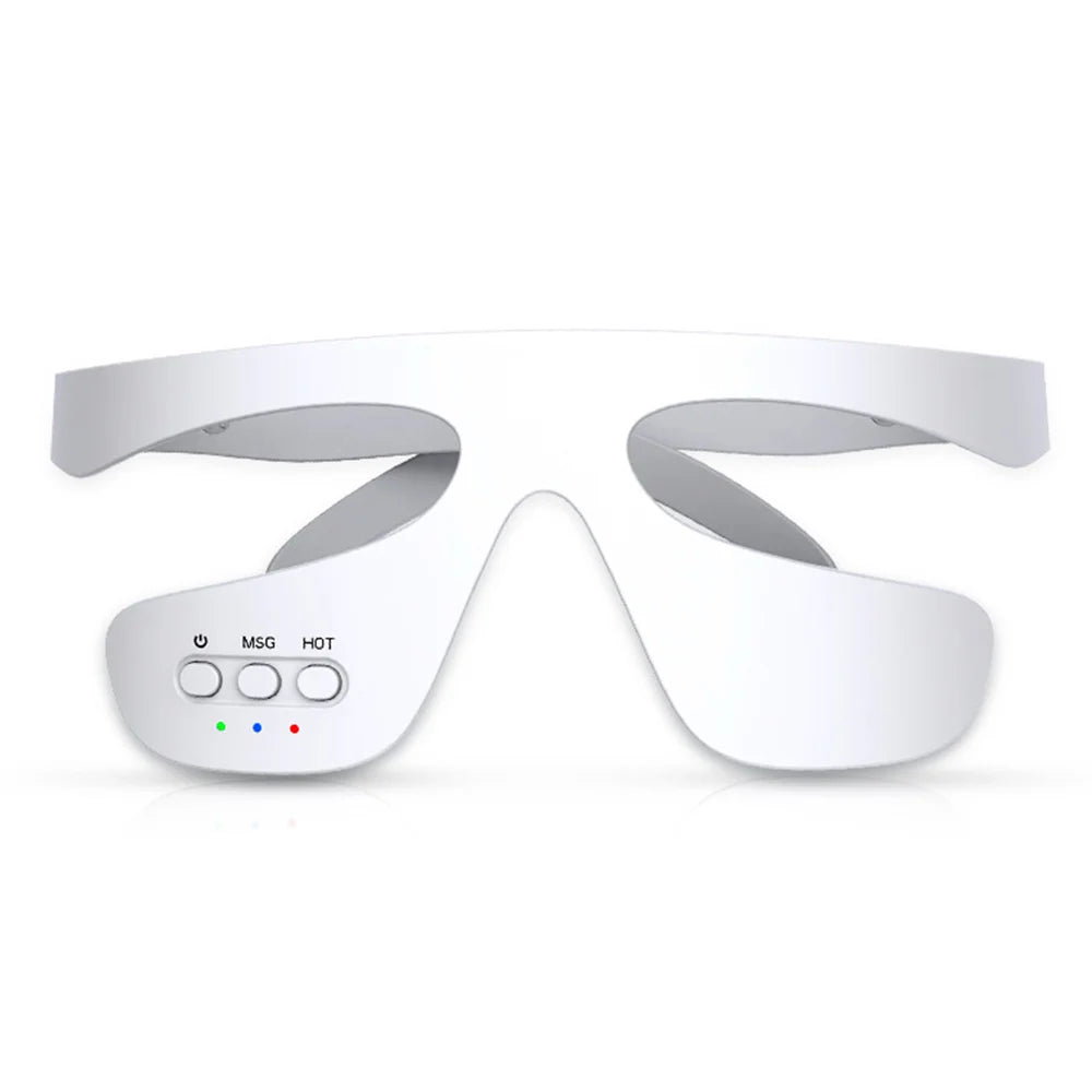 2nd Gen Eye Care Device Portable Wireless Heat Compress Red Light Therapy Eye Massager - White - 1