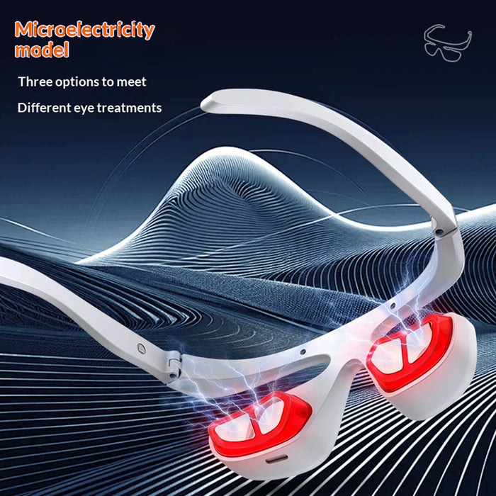 2nd Gen Eye Care Device Portable Wireless Heat Compress Red Light Therapy Eye Massager - White - 3