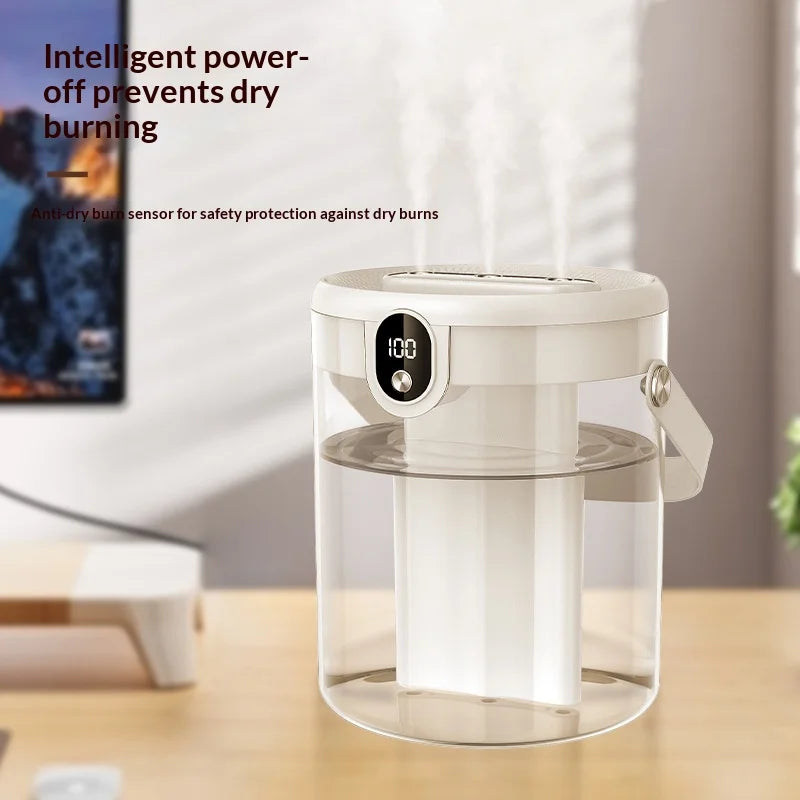 H80 Air Humidifier 1.5L Large Capacity Triple Spray Quiet Ultrasonic Mist Maker for Home Office - Beige - 3