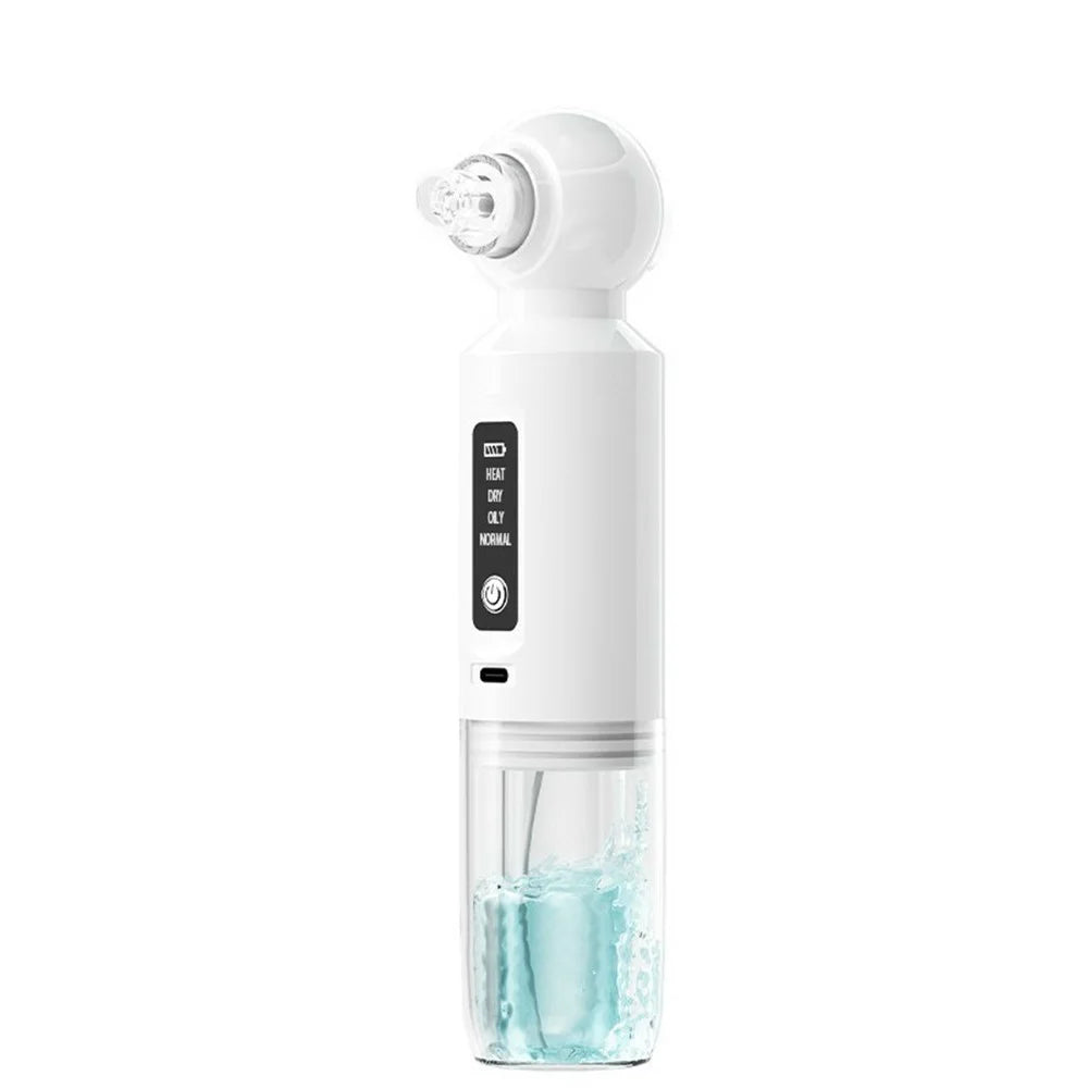 SX-118 Multi-functional Ultra-fine Bubble Beauty Device 4 Modes 6 Suction Heads Pore Face Cleaner for Blackhead Removal - White - 1