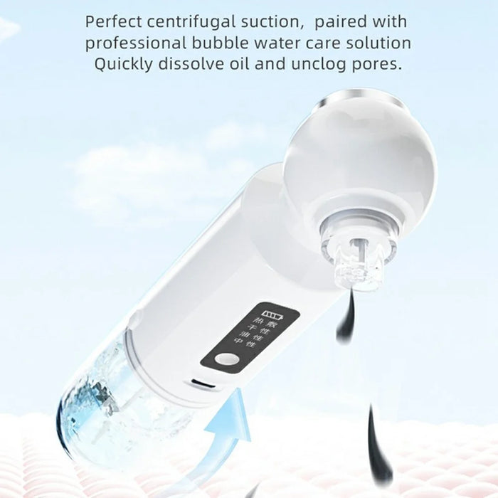 SX-118 Multi-functional Ultra-fine Bubble Beauty Device 4 Modes 6 Suction Heads Pore Face Cleaner for Blackhead Removal - White - 2