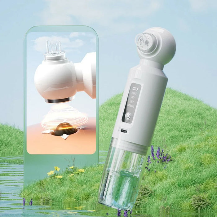 SX-118 Multi-functional Ultra-fine Bubble Beauty Device 4 Modes 6 Suction Heads Pore Face Cleaner for Blackhead Removal - White - 4