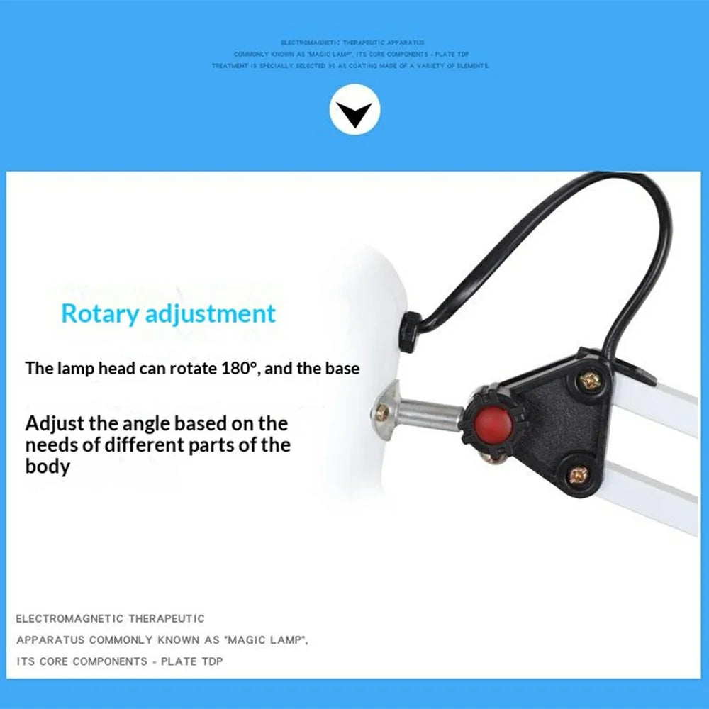 XL-811B Desktop Infrared Heat Therapy Lamp 100W 220V with Adjustable Arm for Pain Relief - 3