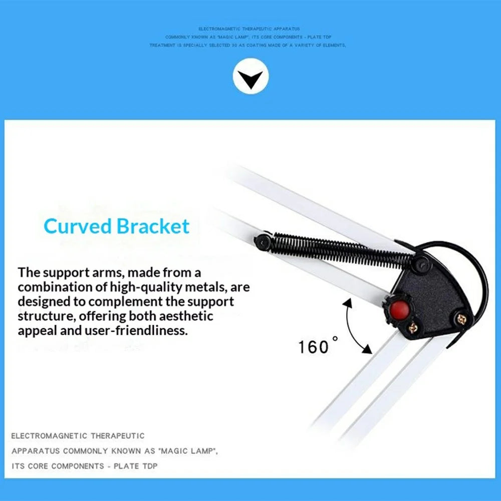 XL-811B Desktop Infrared Heat Therapy Lamp 100W 220V with Adjustable Arm for Pain Relief - 6