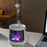 V93 Aurora Aroma Diffuser Ultrasonic 300ml 7-Color LED Jellyfish Smoke Ring Humidifier for Desktop - White - 4
