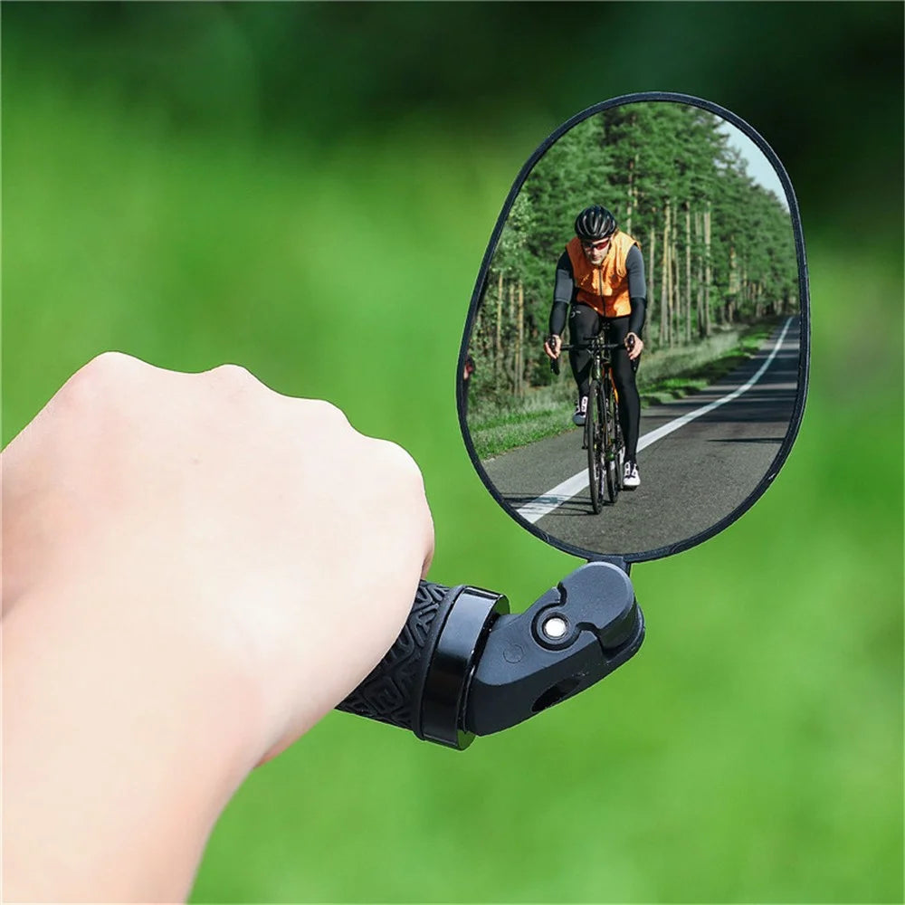 1Pc WEST BIKING YP0720031 Wide Angle Bike Rearview Mirror 360° Rotation MTB Road Bicycle Handlebar Mirror - 2