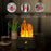 FLAME-001 Simulation Flame Aroma Air Humidifier Desktop Mist Humidifier Aromatherapy Diffuser Yellow Flame - Yellow - 5
