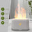 FLAME-001 Simulation Flame Aroma Air Humidifier Desktop Mist Humidifier Aromatherapy Diffuser Yellow Flame - Yellow - 6