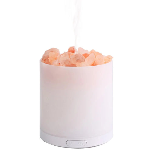 A5 Salt Stone Air Humidifier Negative Ion Aroma Diffuser Desktop Mist Maker Silent Fog Sprayer with Light Effect - 1
