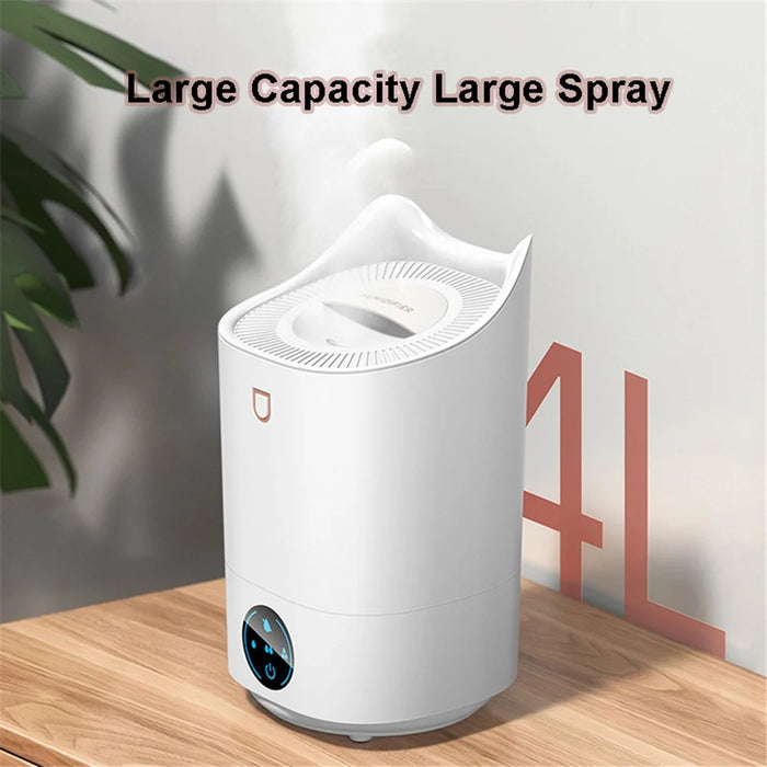 K6 USB Rechargeable 4L Air Humidifier Desktop Aromatherapy Diffuser Touch Control Mist Humidifier - White - 7