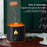 V8 Simulation Flame Aroma Essential Oils Diffuser Quiet Operation 180ML Air Humidifier - Black - 2