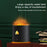 V8 Simulation Flame Aroma Essential Oils Diffuser Quiet Operation 180ML Air Humidifier - Black - 3