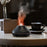 DQ705 Simulation Flame Colorful Light Air Humidifier Auto Shut-Off Aroma Essential Oils Diffuser - Black - 6