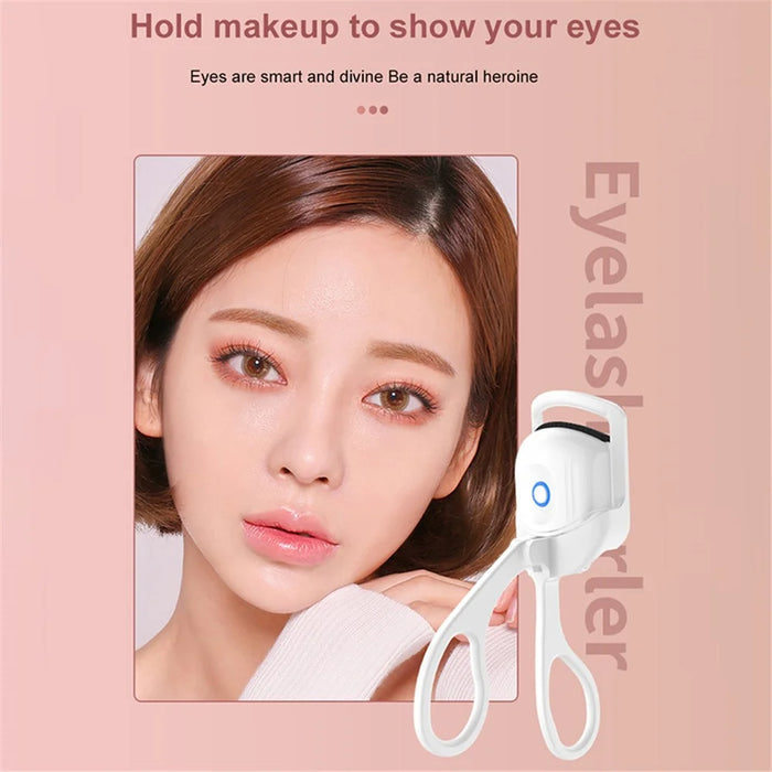 WD-888 Heated Eyelash Curler USB Rechargeable Electric Eyelash Curler Quick Curling Eye Lashes - White - 4
