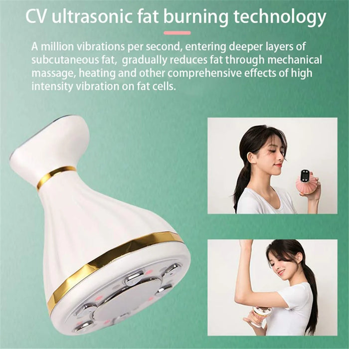 ZTY-2201 EMS Weight Loss Massager Slimming RF Fat Burner CV Ultrasonic Fat Burning Machine - White - 4
