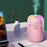 300ml Mini Humidifier Portable Air Purifier Car Office Atomizer Household Humidifier with Colorful Light - US Plug / Green - 5