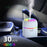 300ml Mini Humidifier Portable Air Purifier Car Office Atomizer Household Humidifier with Colorful Light - US Plug / Green - 7