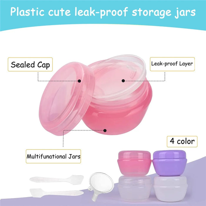 H01244 21Pcs Toiletries Travel Bottle Set Leak Proof Refillable Container for Lotion Liquid Shampoos - Style A - 6