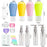 H01244 21Pcs Toiletries Travel Bottle Set Leak Proof Refillable Container for Lotion Liquid Shampoos - Style A - 7