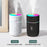 220ml Mini Humidifier Portable Air Purifier Car Office Atomizer Household Aroma Diffuser with Colorful Light - Black / US Plug - 3