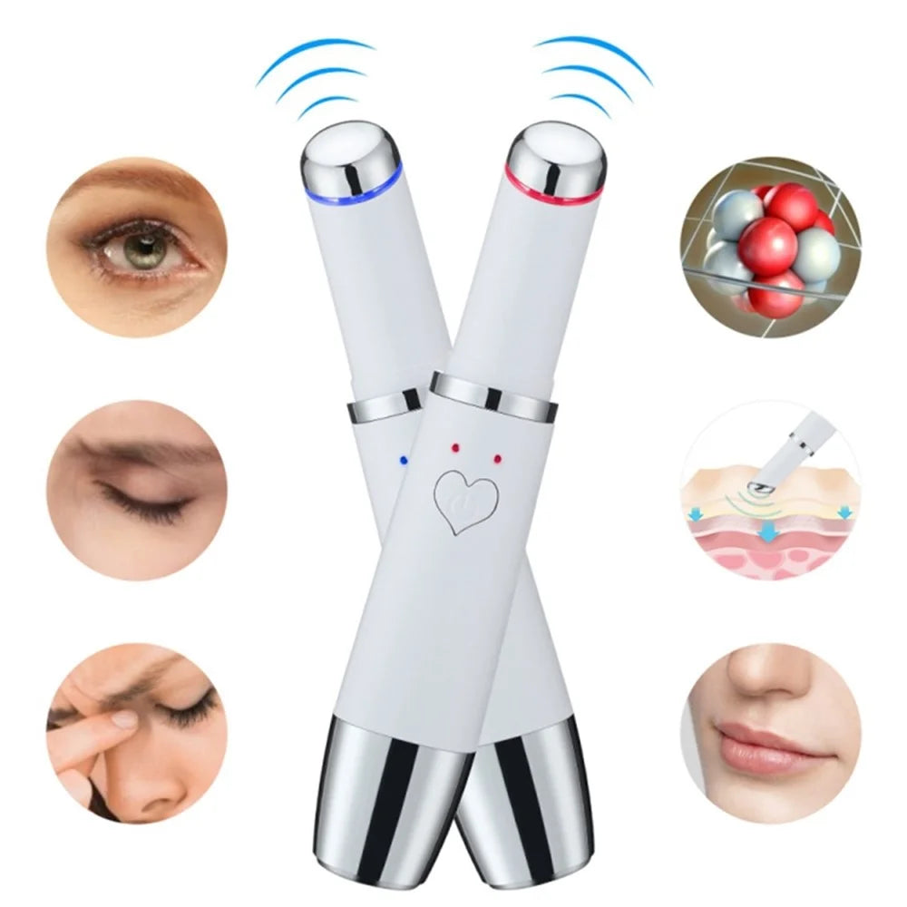 Portable Eye Massager Wand Heated / Vibration Treatment Fine Lines Remover Enhance Product Absorption - 4