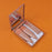 5Pcs Makeup Brush Soft Bristles Foundation Eyeshadow Lip Brushes Kit with Makeup Mirror Box - Coffee - 2