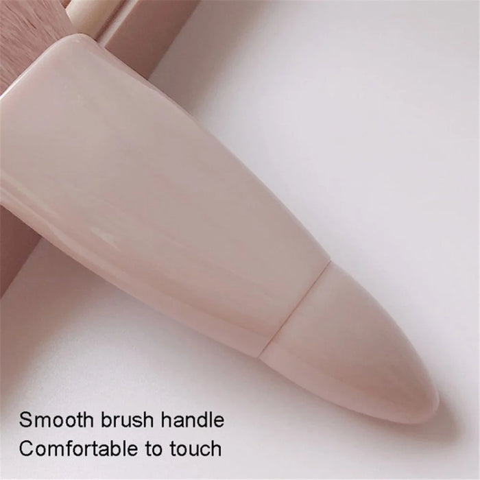 5Pcs Makeup Brush Soft Bristles Foundation Eyeshadow Lip Brushes Kit with Makeup Mirror Box - Coffee - 6