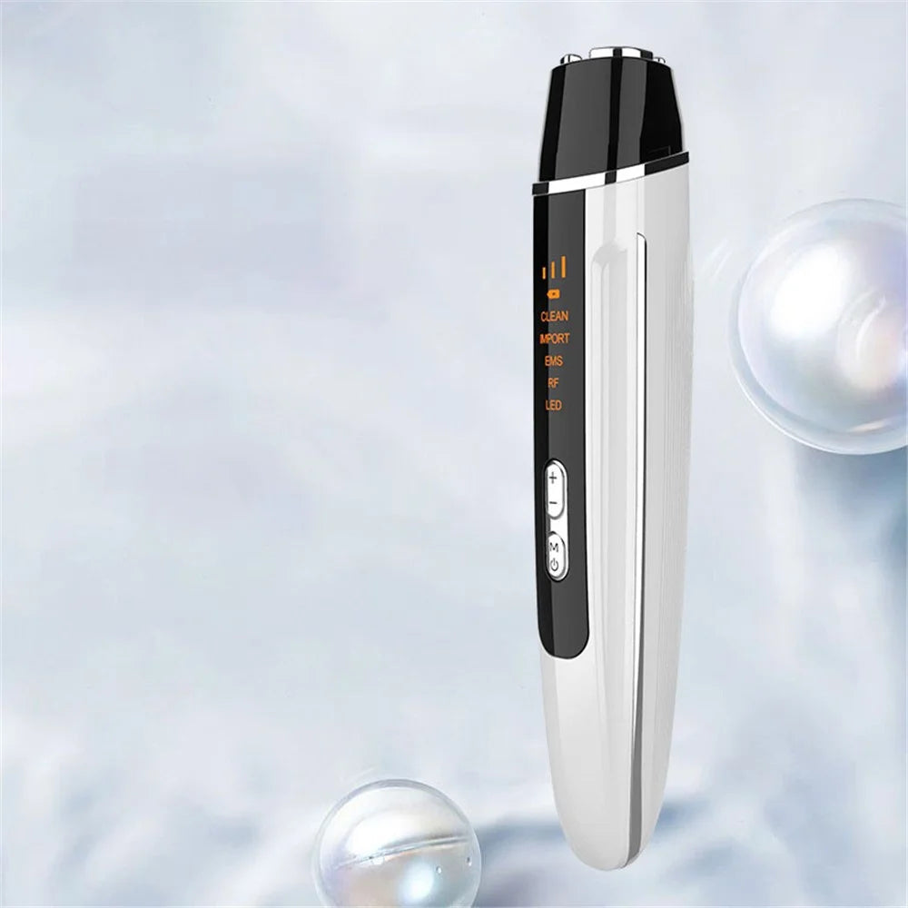 ES-1101 Colorful Light Radiofrequency Eye Beauty Instrument Portable Mini Eye Massager Gift with 4 Modes - White - 5