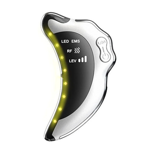 NY-S008 Gua Sha Facial Massager Portable Skin Scraping Tools RF / EMS Vibration Skin Care Instrument - White - 1