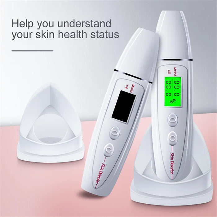 DYM-004 (7th Generation) Accurate Skin Status Tester Facial Skin Moisture Oil Content LCD Display Analyzer - 3