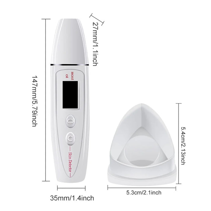 DYM-004 (7th Generation) Accurate Skin Status Tester Facial Skin Moisture Oil Content LCD Display Analyzer - 7