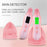 DYM-003 (6th Generation) Accurate LCD Display Skin Status Tester Facial Skin Moisture Oil Content Analyzer - Pink - 2