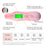 DYM-003 (6th Generation) Accurate LCD Display Skin Status Tester Facial Skin Moisture Oil Content Analyzer - Pink - 4