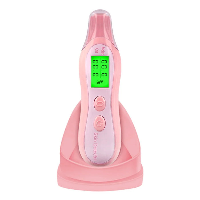 DYM-003 (6th Generation) Accurate LCD Display Skin Status Tester Facial Skin Moisture Oil Content Analyzer - Pink - 7