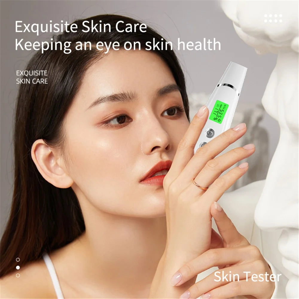 DYM-050 Skin Analyzer Facial Water Oil Degree Tester Digital Display Skin Detector Pen for Home Beauty Salon - 2