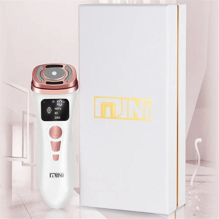 Mini Ultrasonic Facial Massager Radio Frequency Instrument Face Lifting Firming Rejuvenation Beauty Device - US Plug - 4