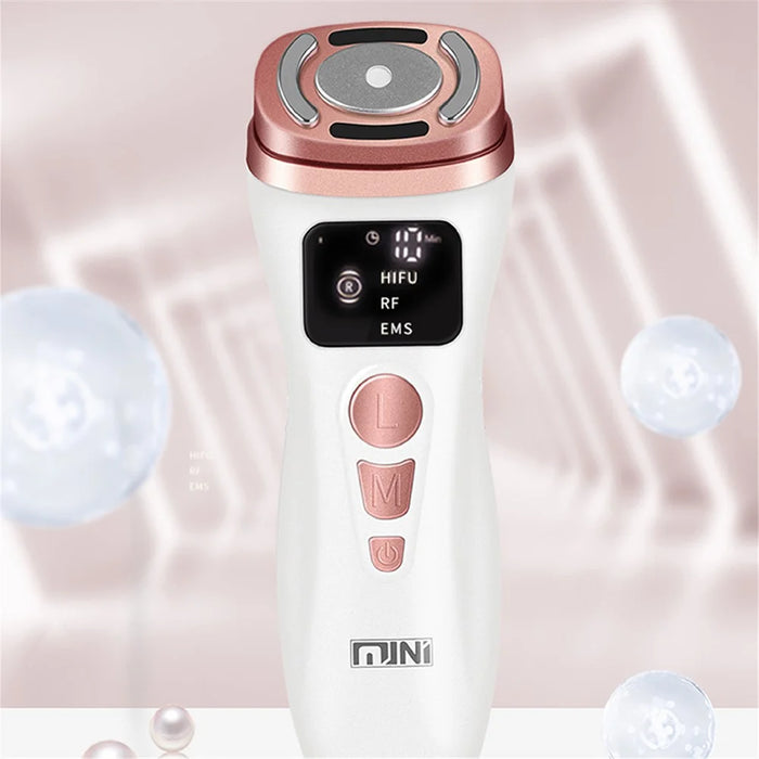 Mini Ultrasonic Facial Massager Radio Frequency Instrument Face Lifting Firming Rejuvenation Beauty Device - US Plug - 5