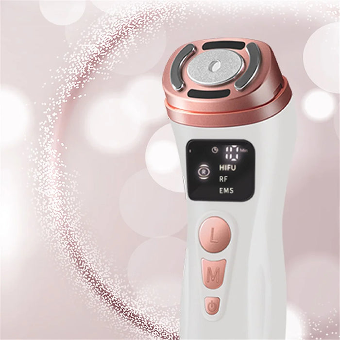 Mini Ultrasonic Facial Massager Radio Frequency Instrument Face Lifting Firming Rejuvenation Beauty Device - US Plug - 6