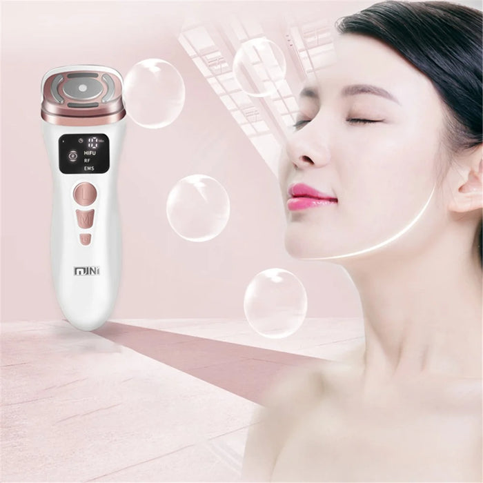 Mini Ultrasonic Facial Massager Radio Frequency Instrument Face Lifting Firming Rejuvenation Beauty Device - US Plug - 7