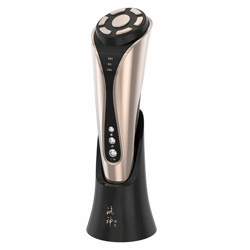YH-RFS Radio Frequency Skin Tightening Device Gift Facial Massage Light Therapy Wrinkle Removal Multifunctional Tool - Rose Gold / EU Plug - 1